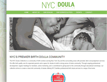 Tablet Screenshot of nycdoulacollective.com